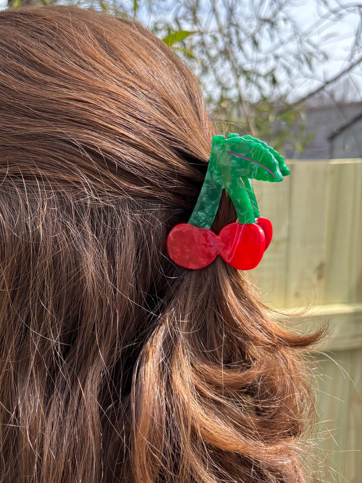 Cherry Claw Clip // Cellulose Acetate