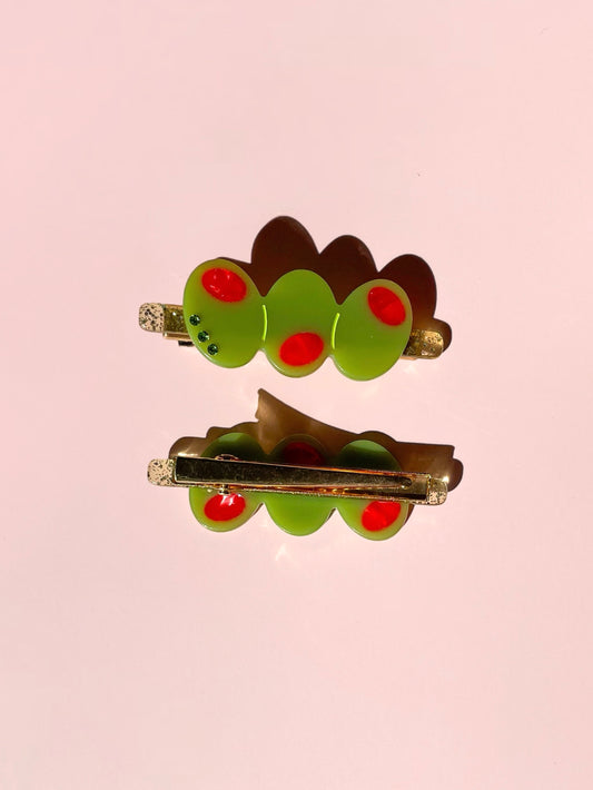 Martini Olive Clip Set