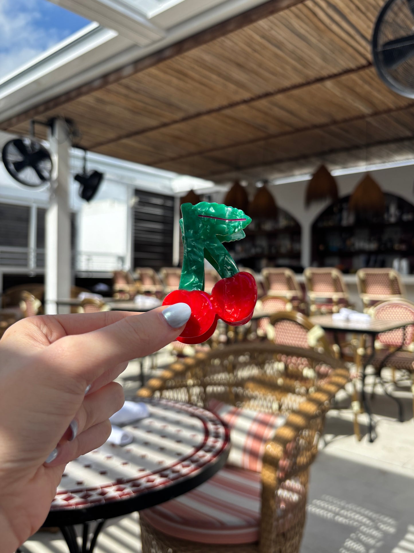 Cherry Claw Clip // Cellulose Acetate