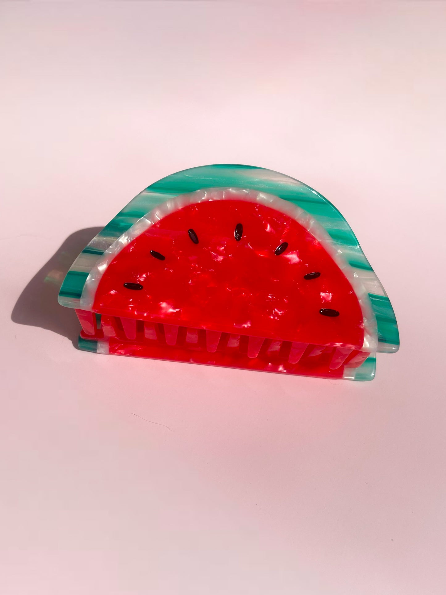 Watermelon Claw Clip // Cellulose Acetate