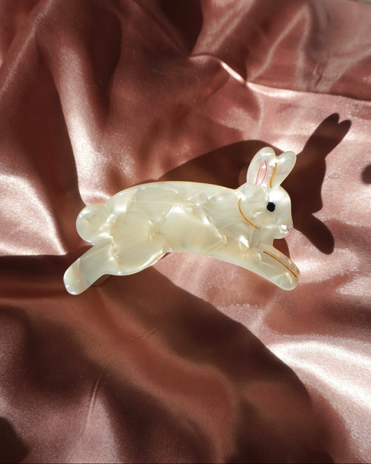 Bunny Rabbit Claw Clip // Cellulose Acetate