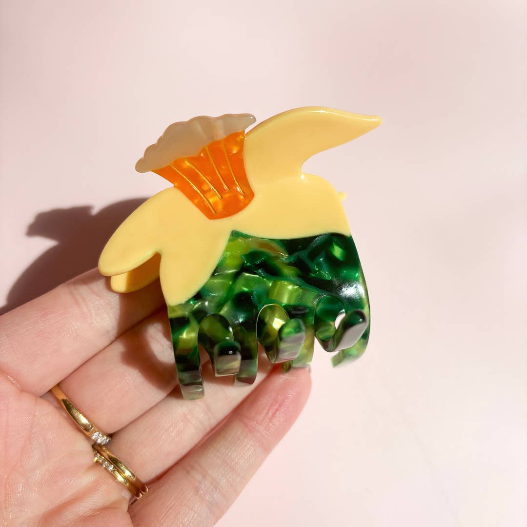 Daffodil Claw Clip