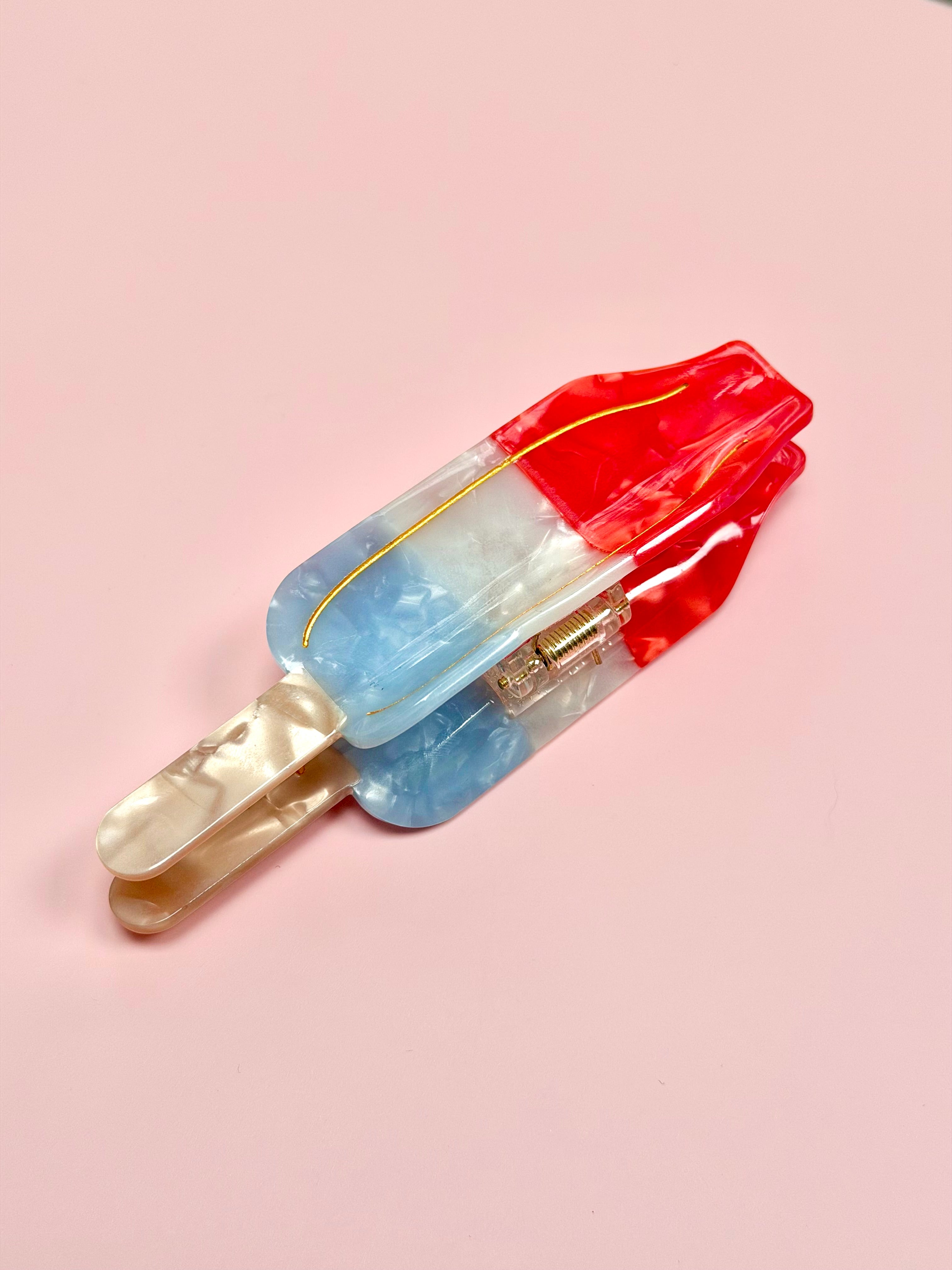 Rocket Popsicle Claw Clip