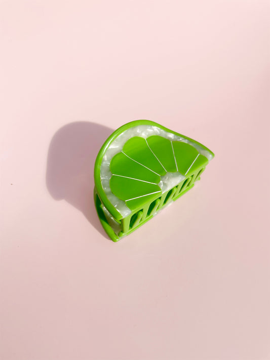 Lime Claw Clip // Cellulose Acetate