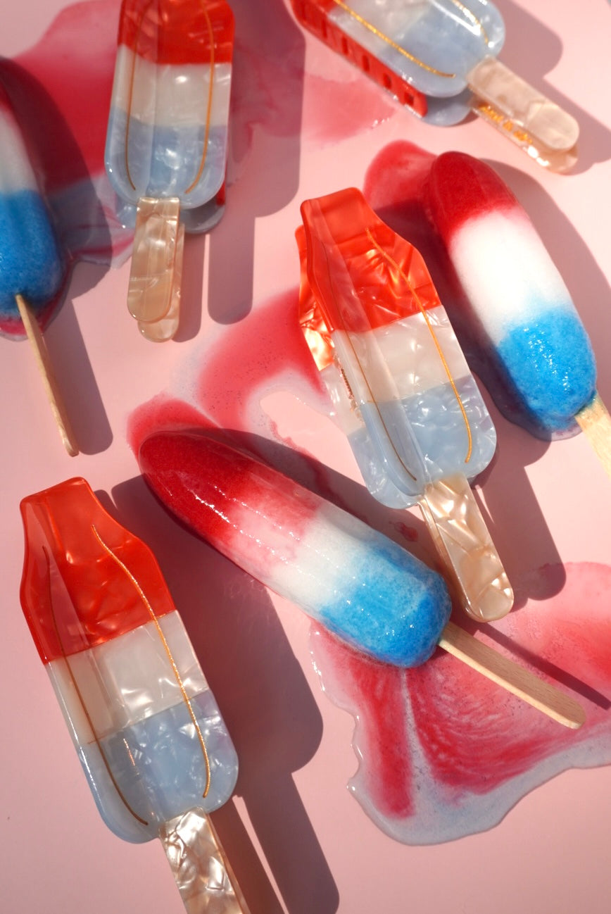 Rocket Popsicle Claw Clip