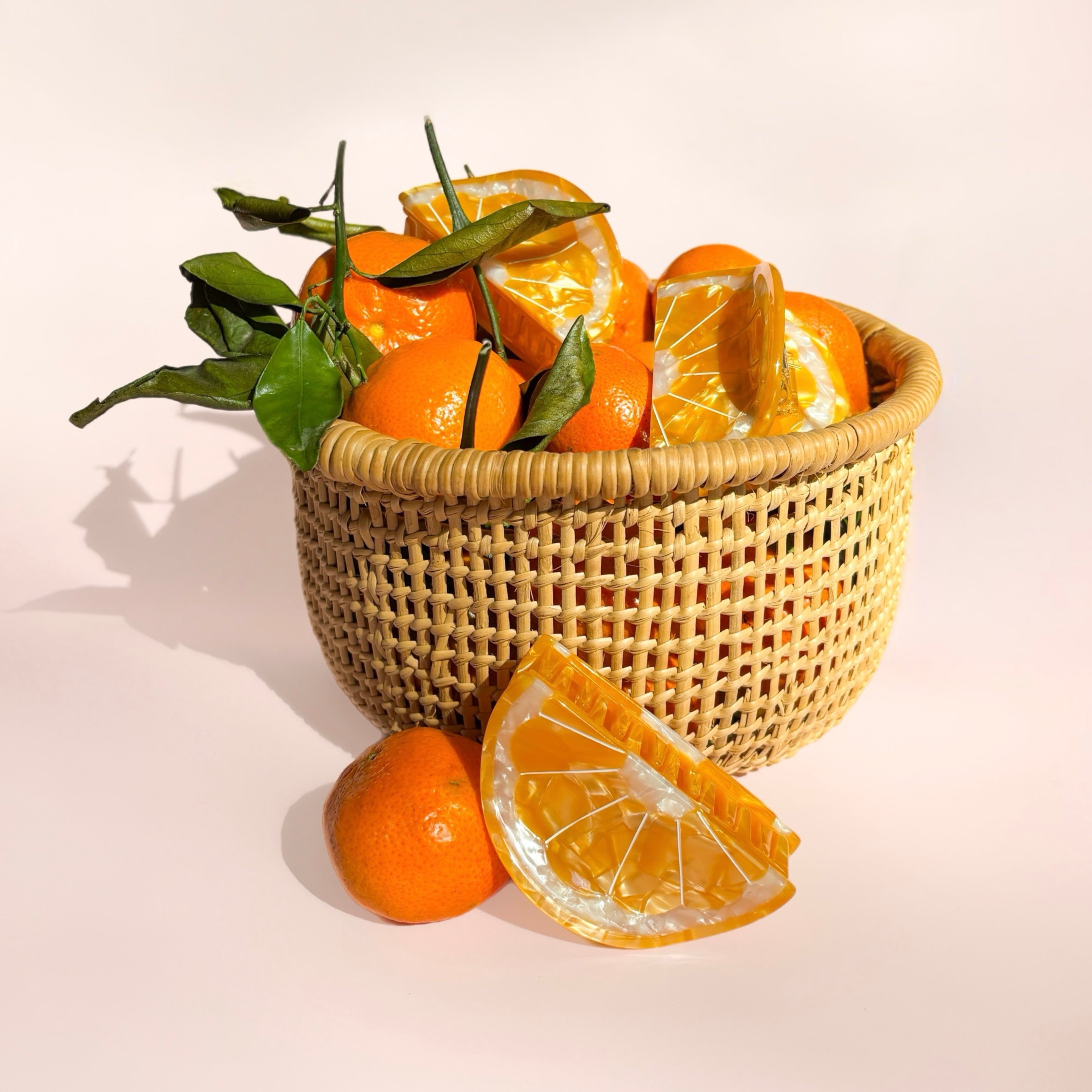 Orange Claw Clip
