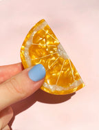 Orange Claw Clip