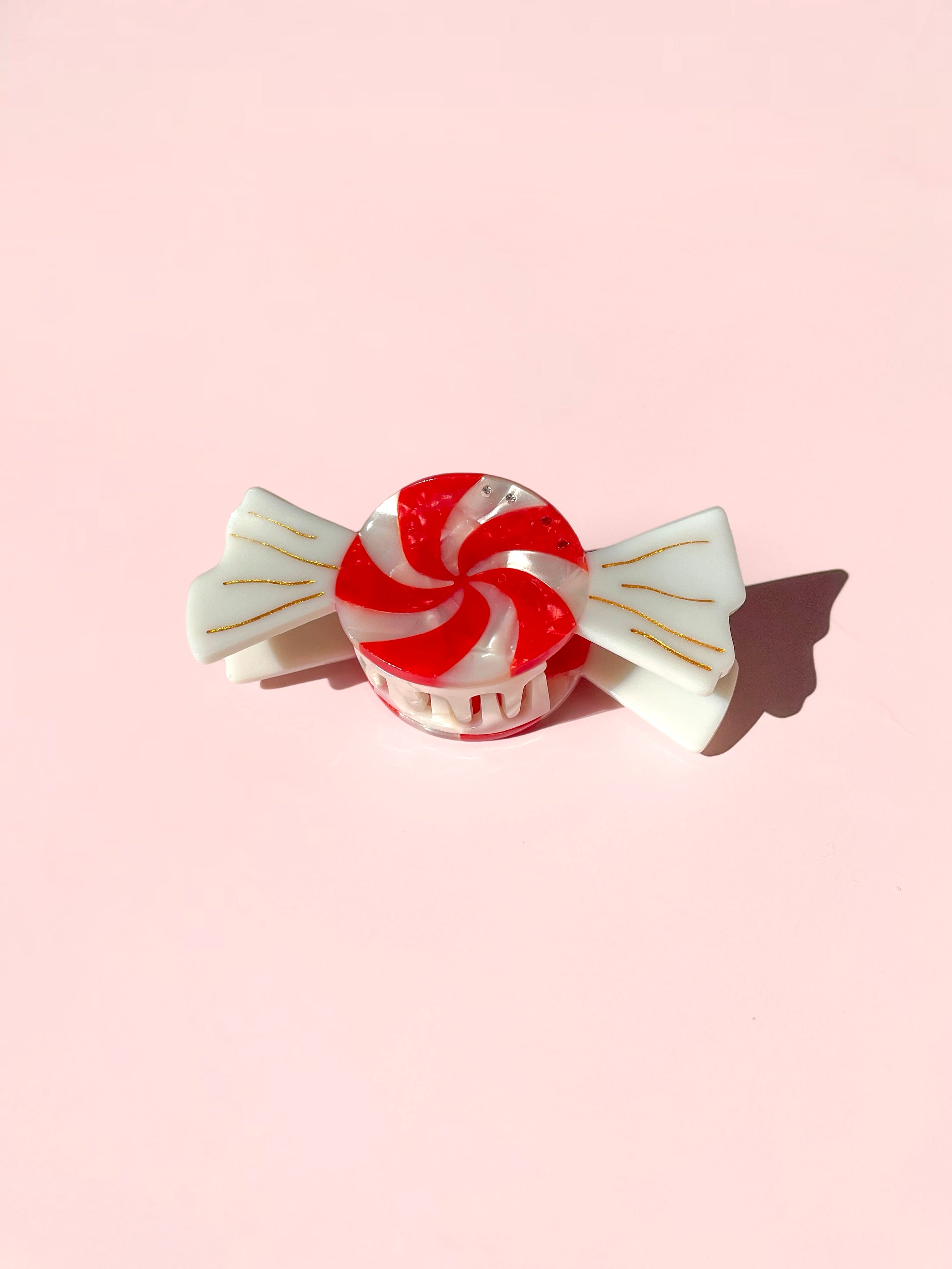 Peppermint Candy Claw Clip