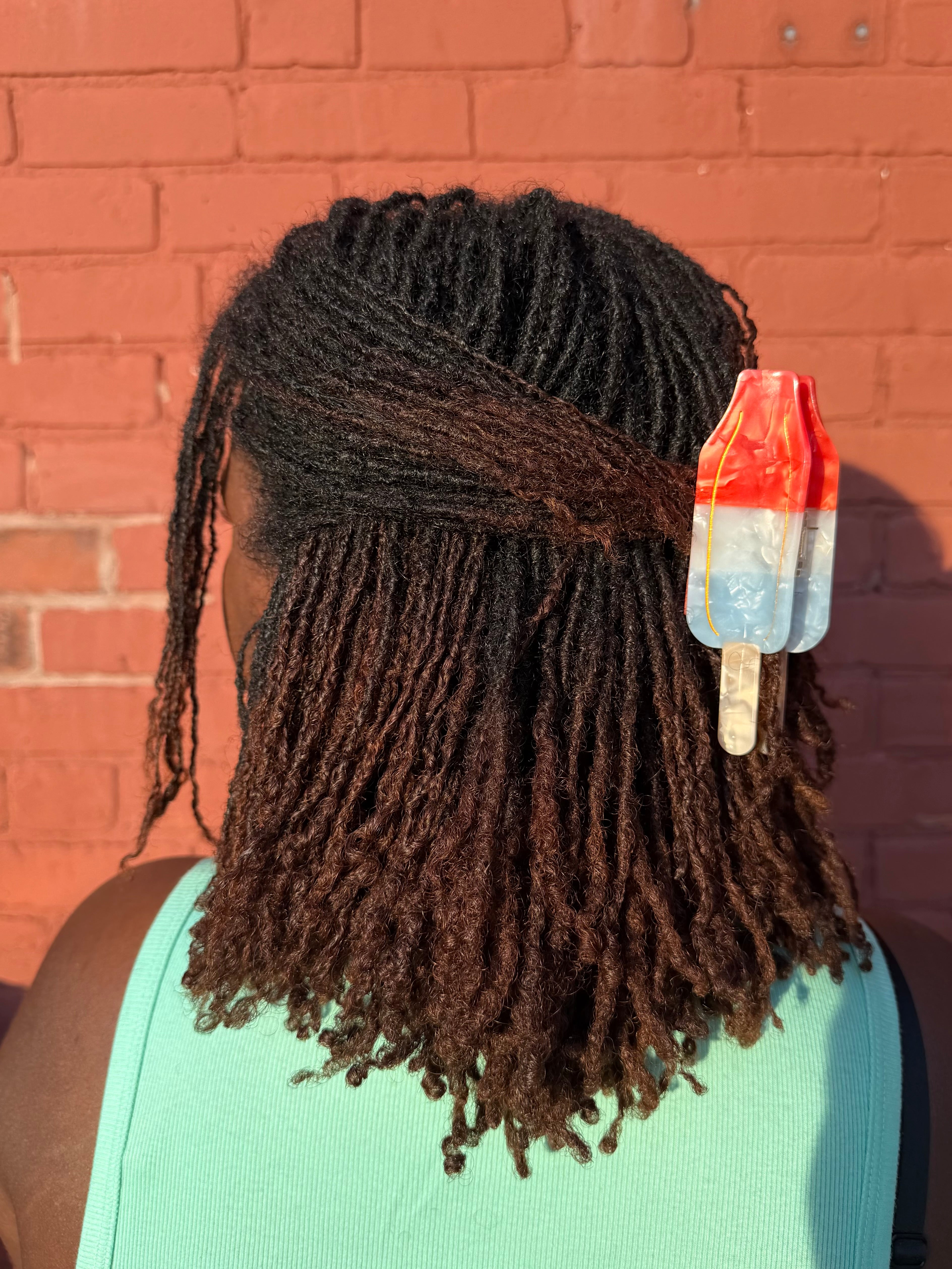 Rocket Popsicle Claw Clip