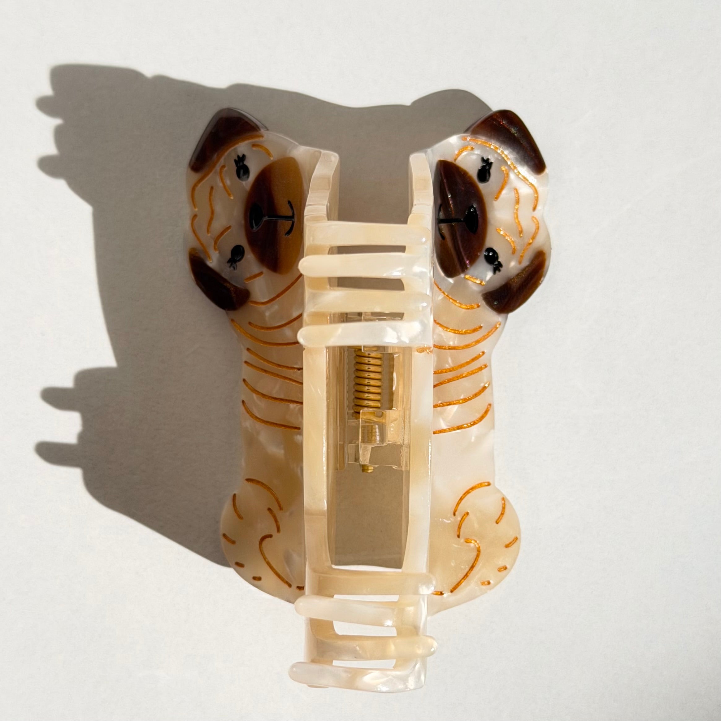 Pug Dog Claw Clip