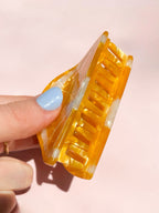 Orange Claw Clip