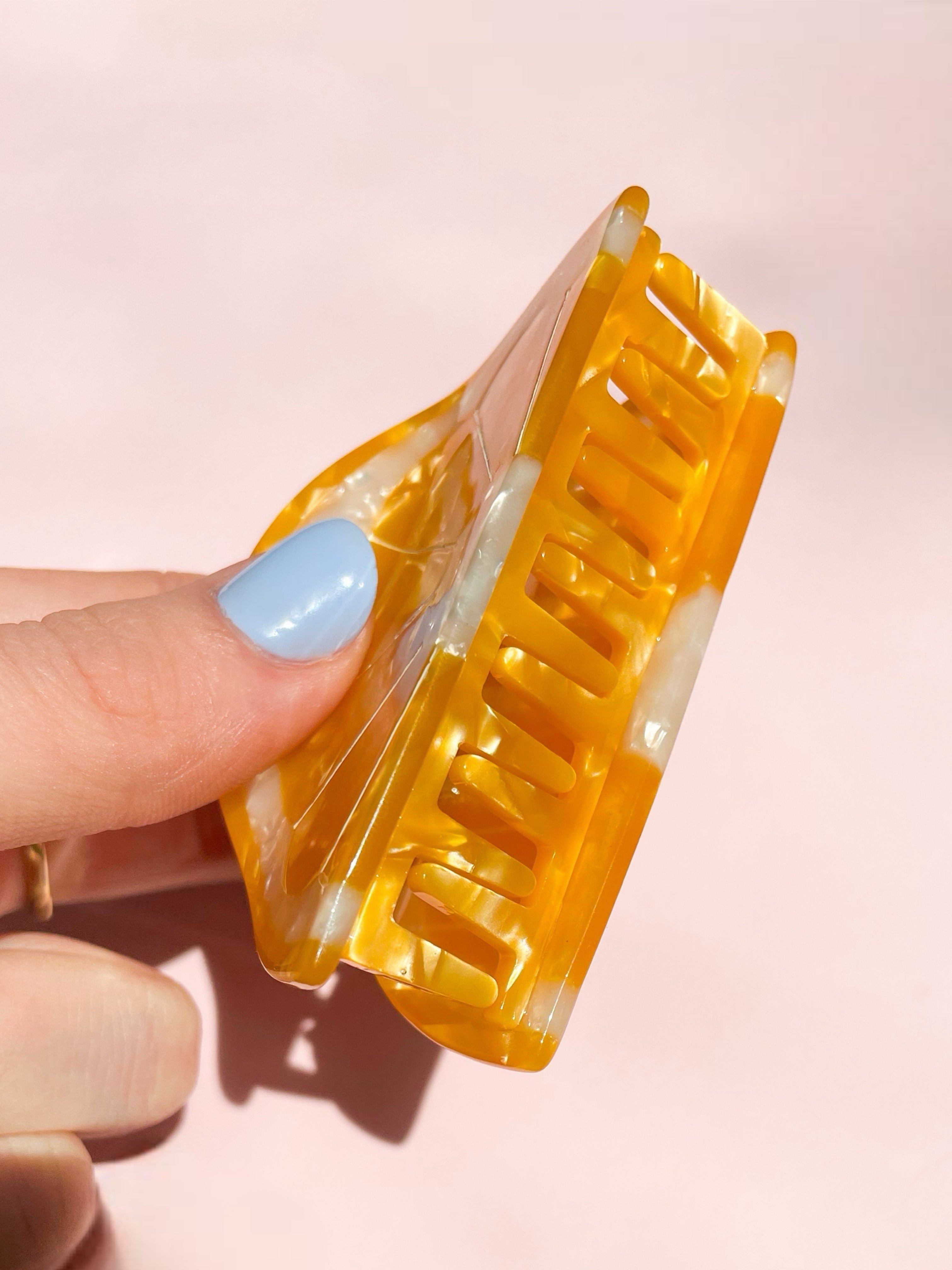 Orange Claw Clip