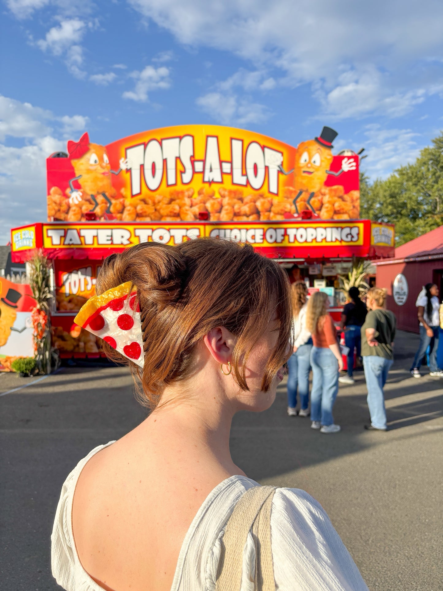 Pizza Claw Clip // cellulose Acetate