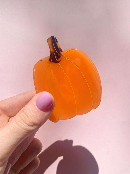 Pumpkin Claw Clip