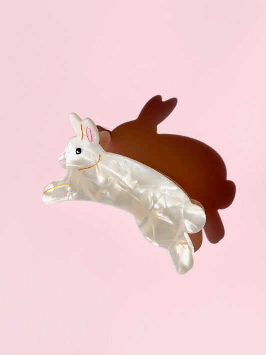 Bunny Rabbit Claw Clip // Cellulose Acetate