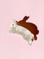 Bunny Rabbit Claw Clip // Cellulose Acetate